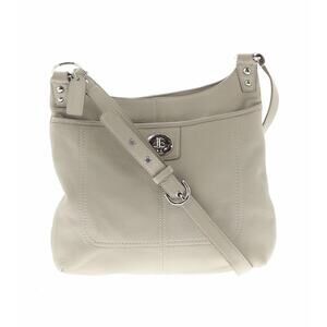 COACH Penelope Crossbody Gray Trim Leather Purse Handbag Vintage